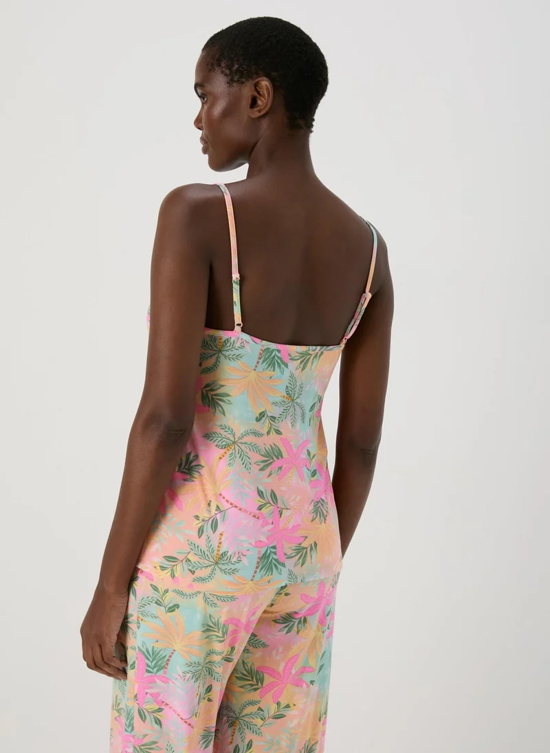 Matalan Multicolour Soft Touch Cami Pyjama Top