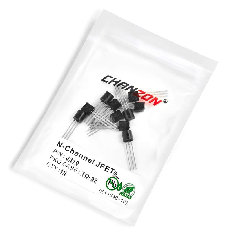 CHANZON J310 TO-92 N-Channel JFET FET Junction Field-Effect Transistor, for Amplification and High Frequency Applications (Pack of 10pcs) - Image 3