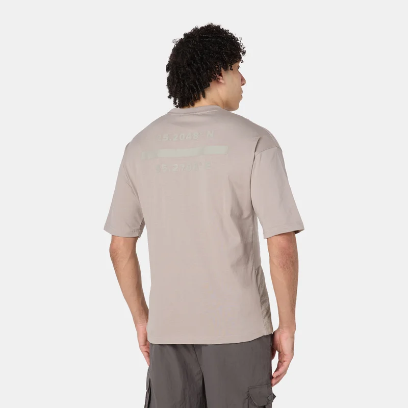 Sun and Sand Sports Beige Men's Hybrid T-Shirt for Men | Best Price UAE