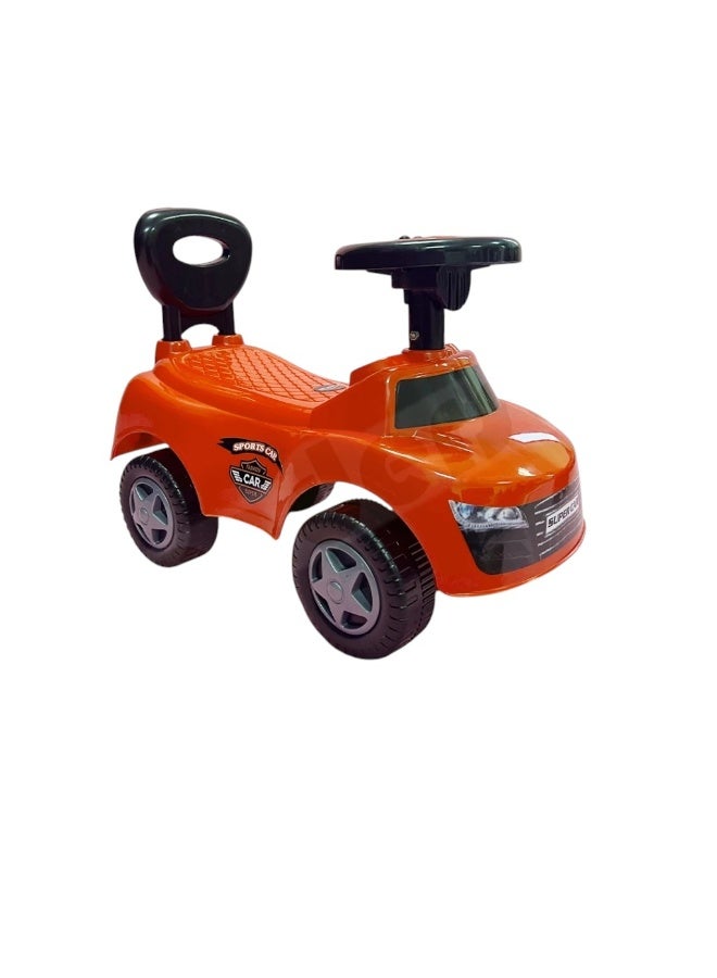 Rally Kids Ride On Car with Steering Wheel and Backrest - Image 3