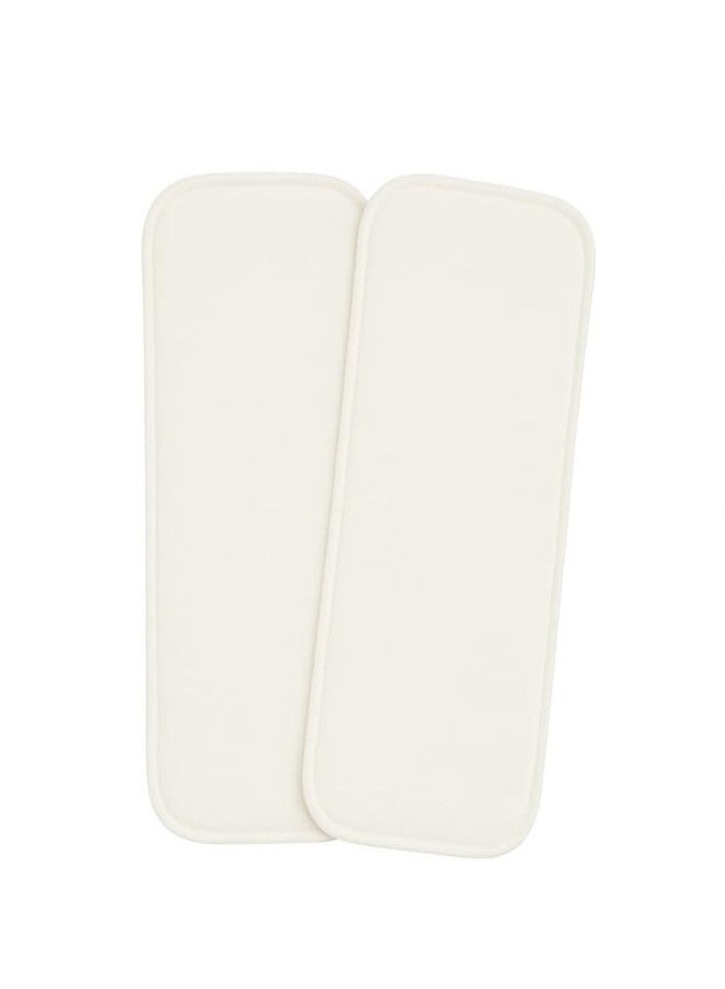 Kritiu 4-Layer Booster Pads for Cloth Diaper | High Absorbent 4 Layer Washable and Reusable Cloth Diapers Insert pad For Babies | Pack Of 2 (White) - Image 1