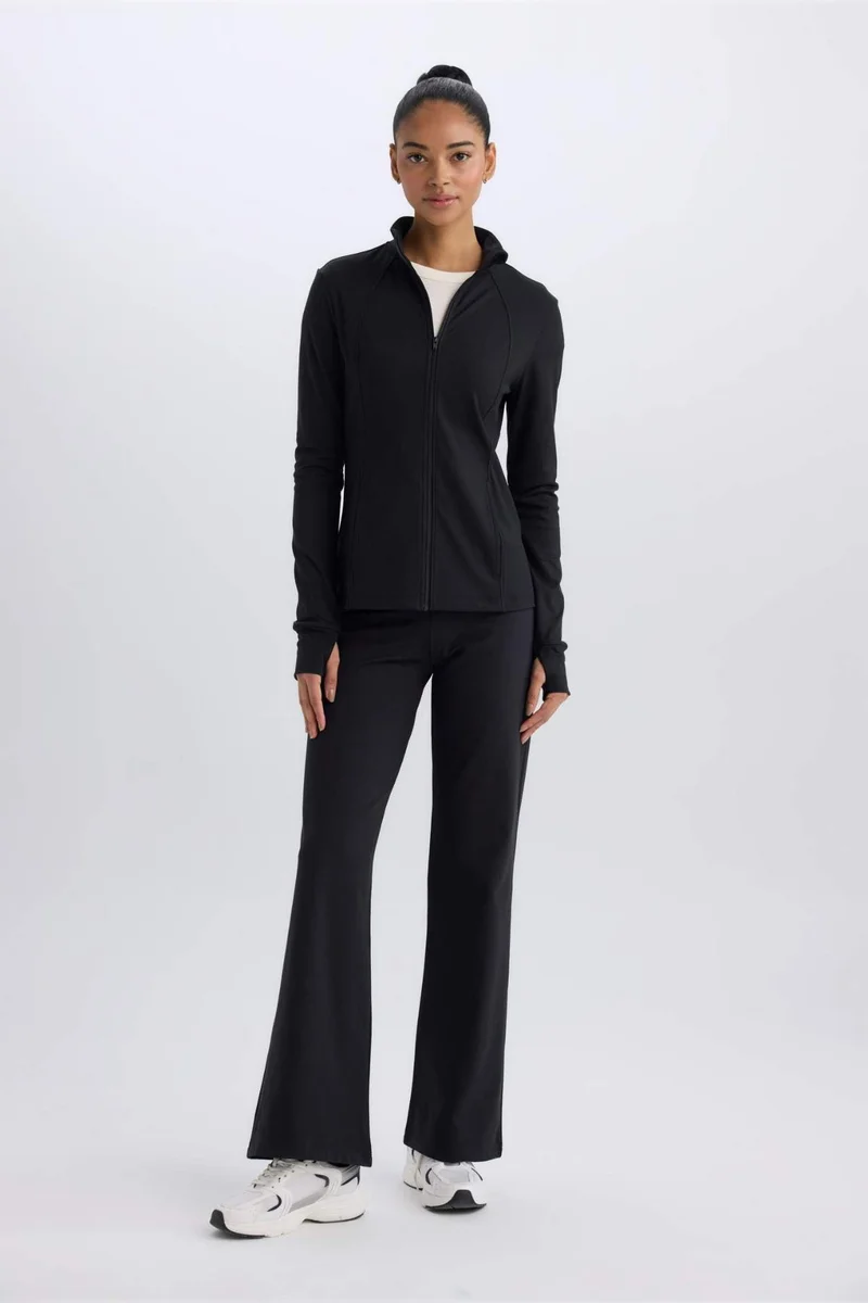 Defacto  DeFactoFit Slim Fit Zippered Cardigan for Women | Best Price UAE