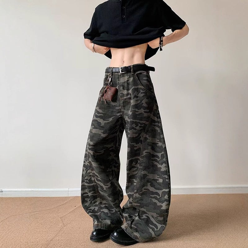 Unisex Classic Denim Jeans Loose Fit Daily Outdoor Wear - Image 2