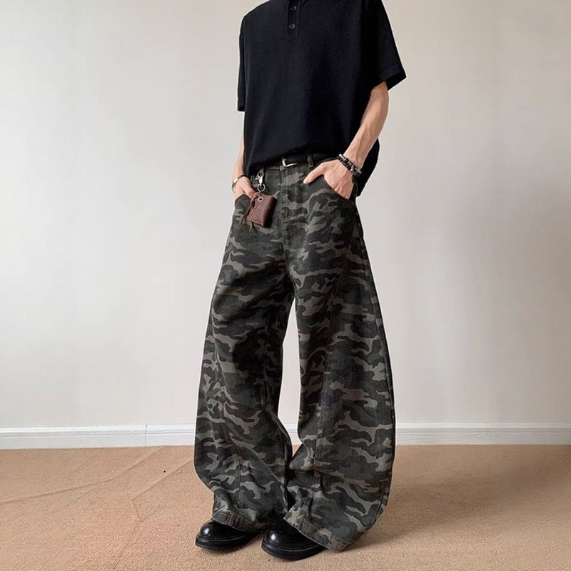 Unisex Classic Denim Jeans Loose Fit Daily Outdoor Wear - Image 3