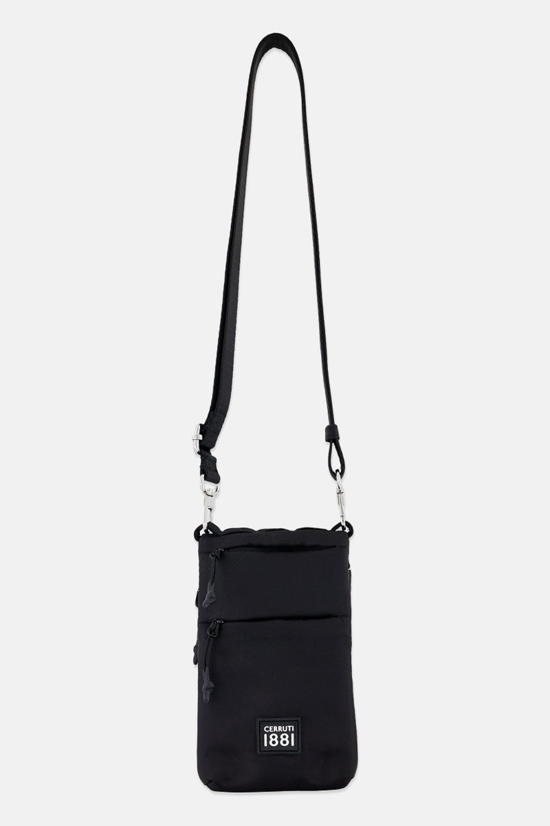 CERRUTI 1881 Men Brand Logo Mini Cross Body Bag, Black  - Image 1