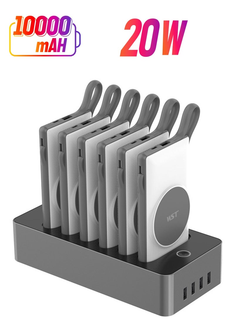 WST - 6 In 1 Multiple Power Bank Docking Station - Image 1
