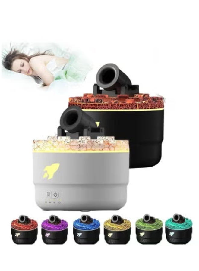 TIGER Cannon Blast Aroma Humidifier (A) – Silent Ultrasonic Cool Mist Diffuser with Soft Ambient Light – 2-in-1 Essential Oil Diffuser & Air Humidifier in Cannon Turret Design – Auto Shut-Off Safety, Stylish Yellow Cane Look – Ideal for Bedroom, Office & Car Use  - Image 2