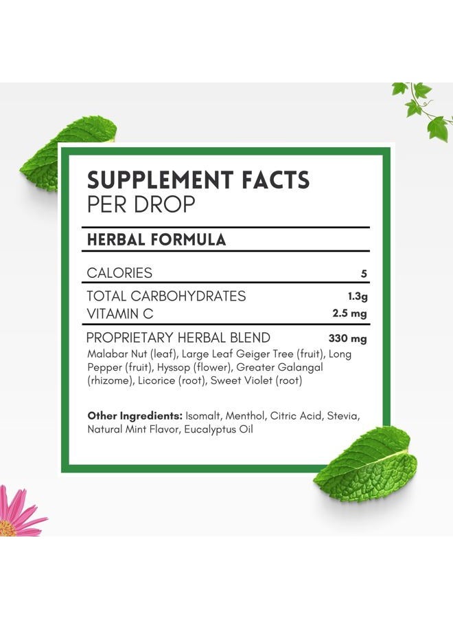 Herbion Naturals Cough Drops, Sugar Free with Stevia, Dietary Supplement, Soothes Cough, for Adults & Children Over 6 Years, 18 Count, Mint, Pack of 1 - Image 5