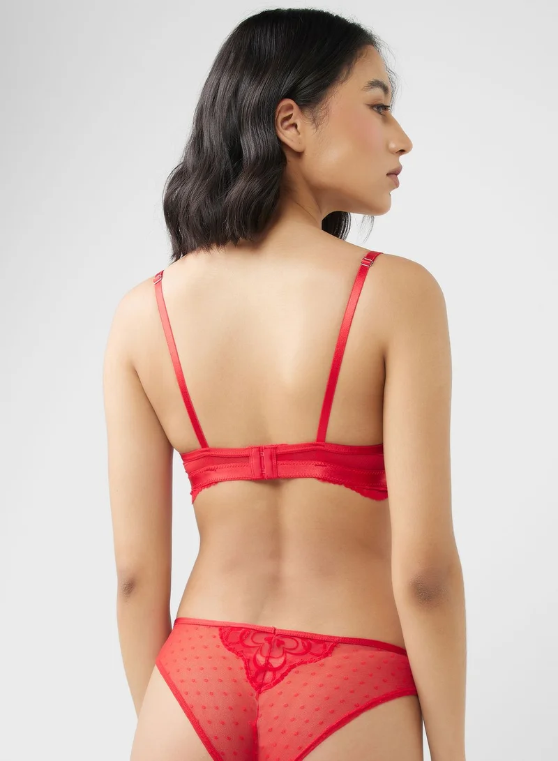 hunkemoller High Leg Lace Brief
