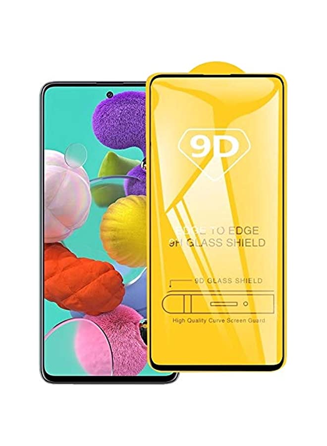 IAF 9D Full Glue Full Screen Tempered Glass Film for Galaxy A51