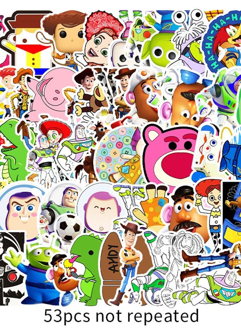general 50-Piece Toy Story Cute Vinyl Waterproof Sticker - Image 2