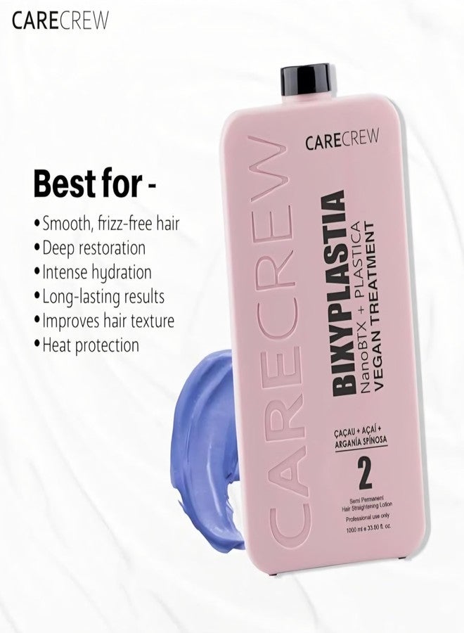 Nexify india Care Crew Professional Hair Treatment Set, 1000ml Bixyplasia Treatment, 250ml Shampoo and Mask, Pink - Image 5