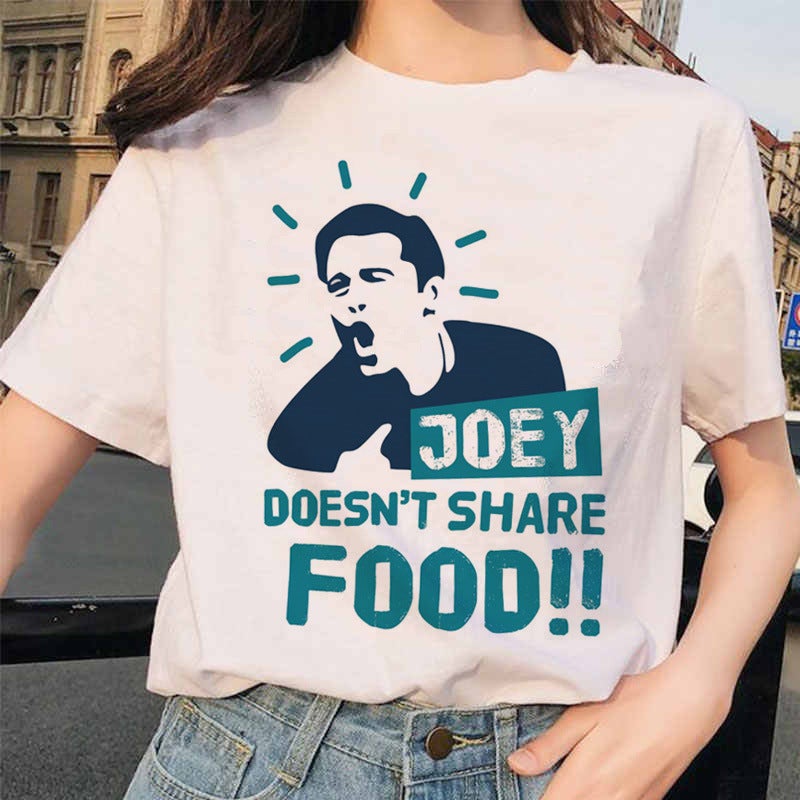 Friends Tv American Tv Series Friends Short-Sleeved Men'S And Women'S Couple White T-Shirt - Image 1