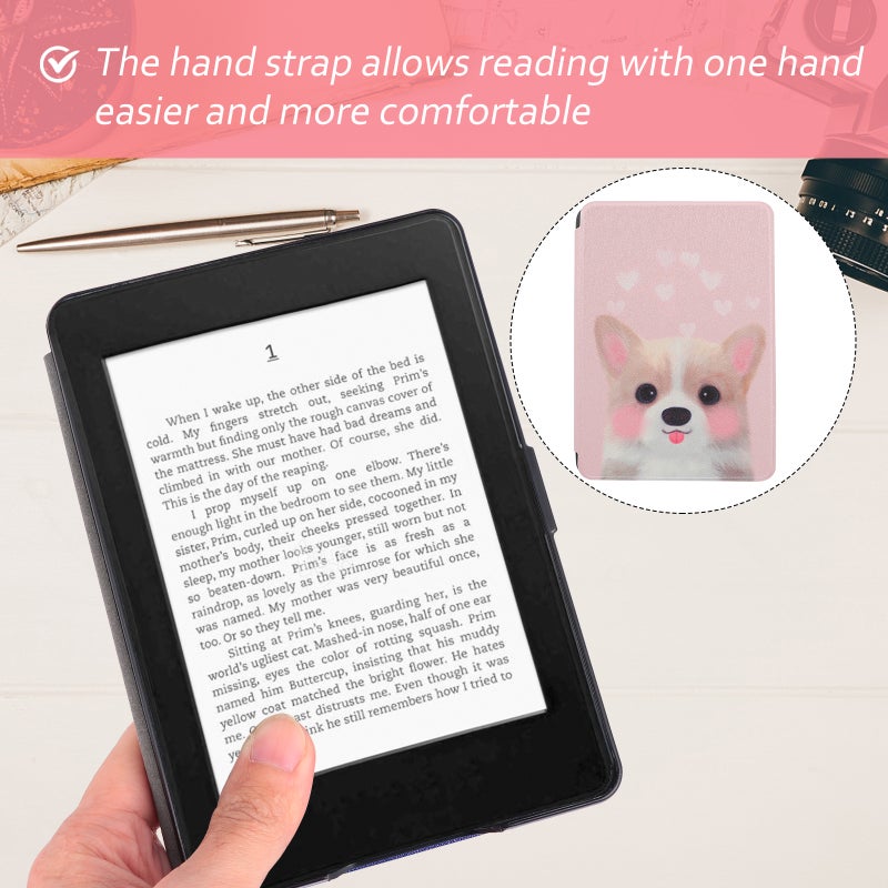 📱 غطاء لجهاز قراءة الكتب الإلكترونية ورق أبيض حماية للاستخدام اليومي متعدد الألوان نحيف وخفيف الوزن مزود بمقبض يد قطعة واحدة - Image 4
