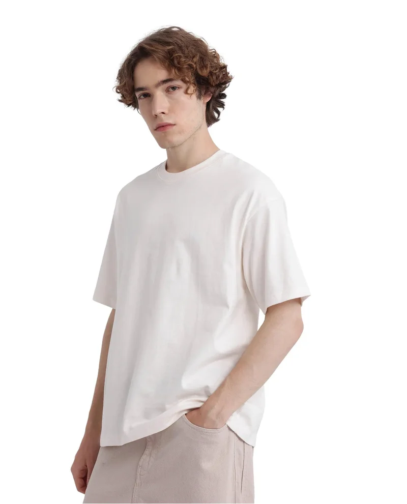 Rare Rabbit Men's Oversized Graphic And Hd Print T-Shirt