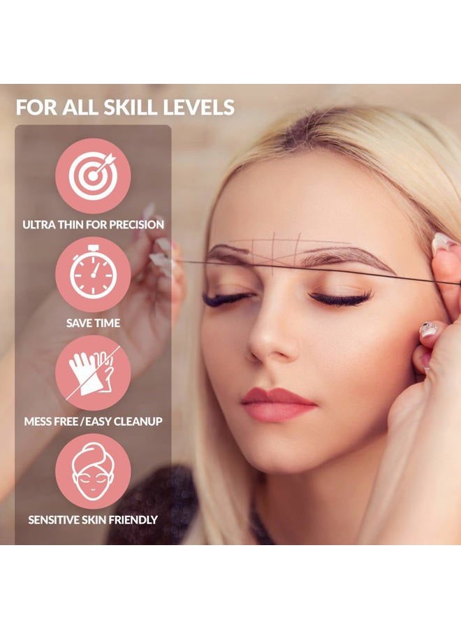 Stylia Microblading Supplies Pre-Inked Eyebrow Mapping String – 60 Meters - Ultra-Thin, Mess-Free Thread, Create a Crisp, Spot-on Brow Map Every Time – Hypoallergenic, Cosmetic Grade For Permanent Makeup - Image 2