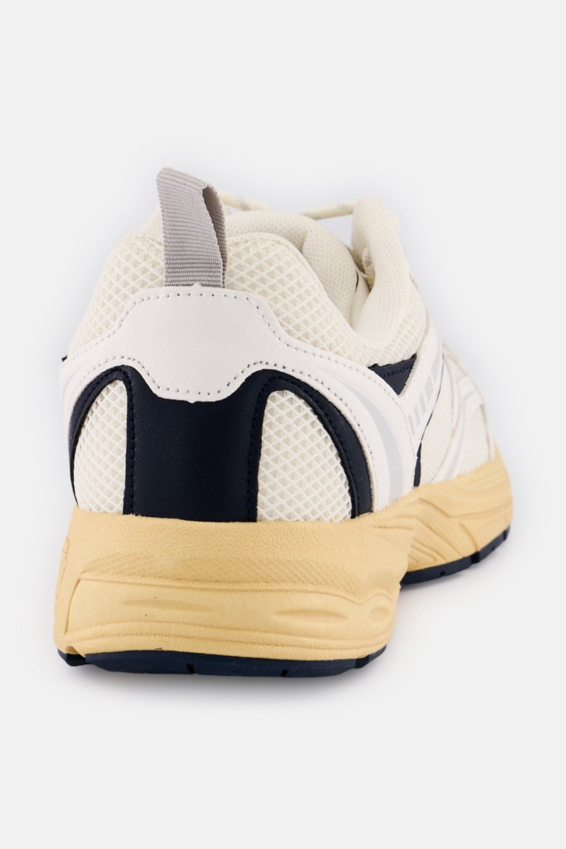 RBX Men Lace Up Running Shoes, Off White - Image 4