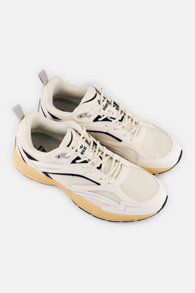 RBX Men Lace Up Running Shoes, Off White - Image 2