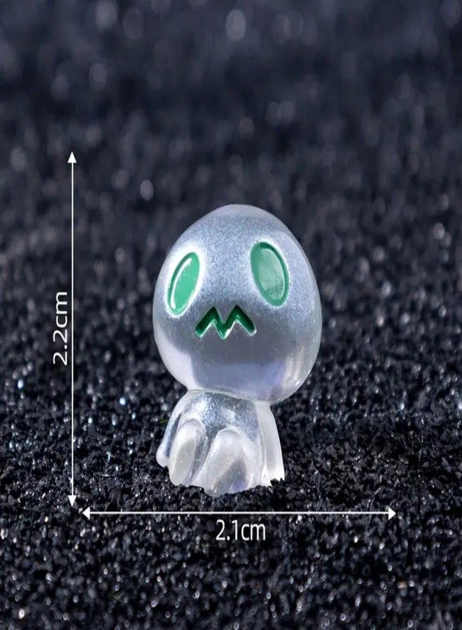 VRB Dec 7 Pcs Miniature Showpiece Set for Home Decor,Car Dashboard,Valentine,Living Room,Gifts Figurines,Cake Decoration Items,Figurines for Home Decor. (7 pcs Glowing Alien Miniature) - Image 2