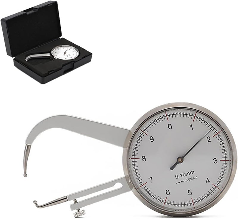 Lens Thickness Gauge Meter for Eyeglasses, Scratch Resistant Probe Tip, Anti-Shake Pointer, Stainless Steel Threads, Ideal for Optical Testing - Image 1