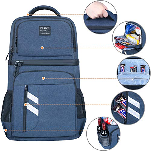 FORICH Backpack Cooler Leakproof Insulated Waterproof Backpack Cooler Bag, Lightweight Soft Beach Cooler Backpack for Men Women to Work Lunch Picnics Camping Hiking, 30 Cans - Image 4