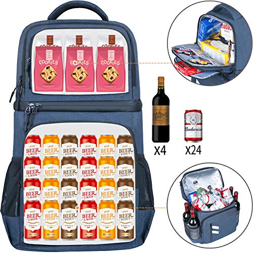 FORICH Backpack Cooler Leakproof Insulated Waterproof Backpack Cooler Bag, Lightweight Soft Beach Cooler Backpack for Men Women to Work Lunch Picnics Camping Hiking, 30 Cans - Image 3