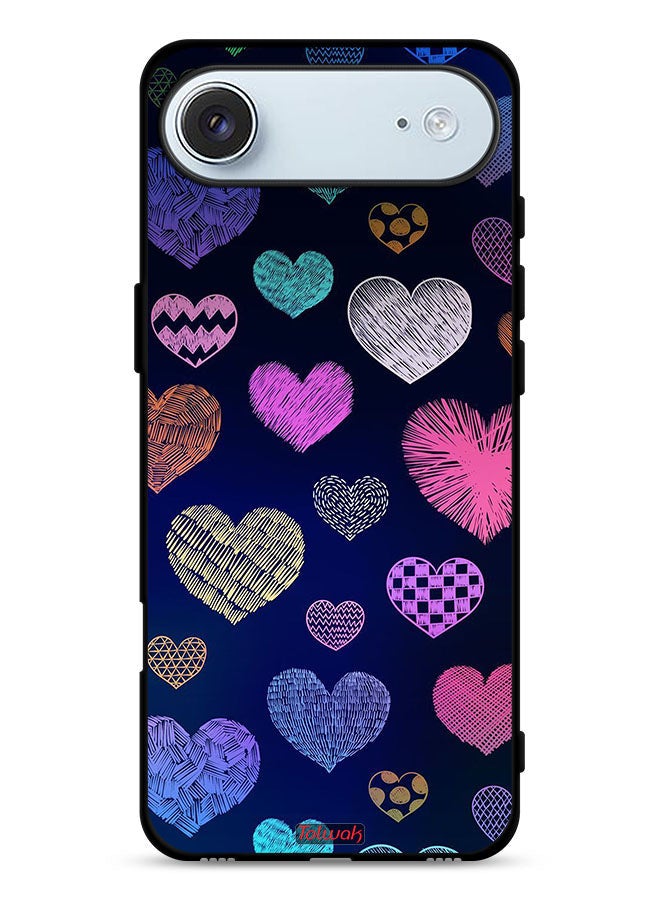 Tolwak Apple iPhone Air Protective Case Cover Dhaga Hearts Pattern - Image 1
