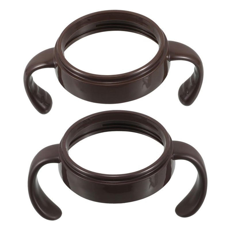 2PCS Wide Neck Baby Bottle Handles Durable Plastic Easy Grip Easy Cleaning - Image 1