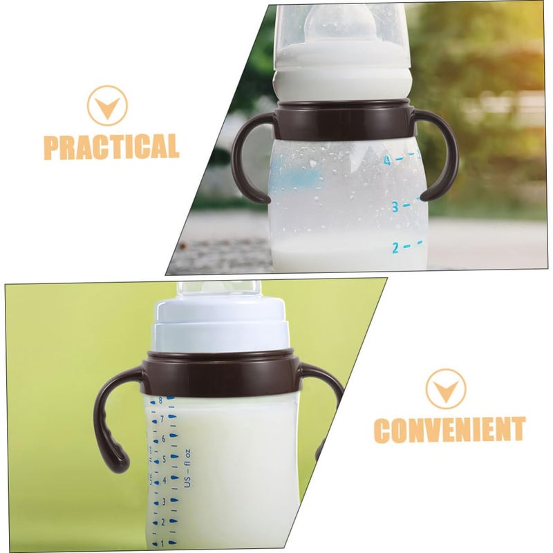 2PCS Wide Neck Baby Bottle Handles Durable Plastic Easy Grip Easy Cleaning - Image 4