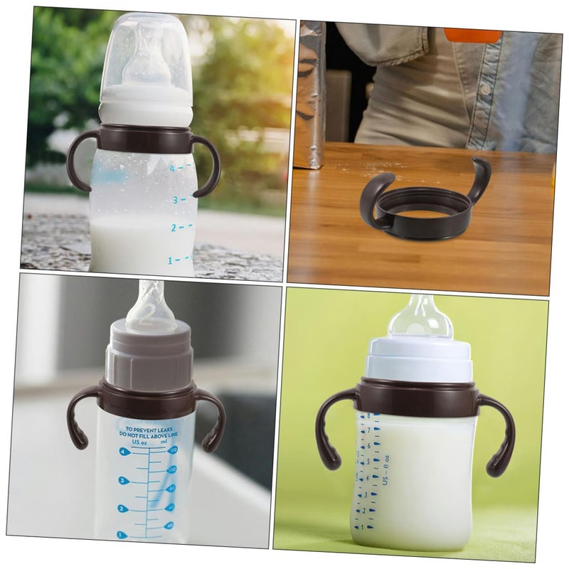 2PCS Wide Neck Baby Bottle Handles Durable Plastic Easy Grip Easy Cleaning - Image 5