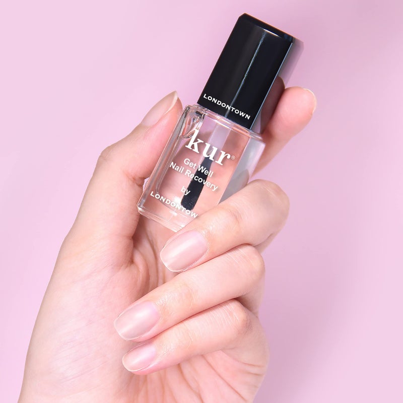 LONDONTOWN Get Well Nail Recovery - Strengthening Nail Care Repair Treatment for Weak Damaged Nails | Clear Nail Polish Solution for Healthy Nail Growth, .40fl oz - Image 3