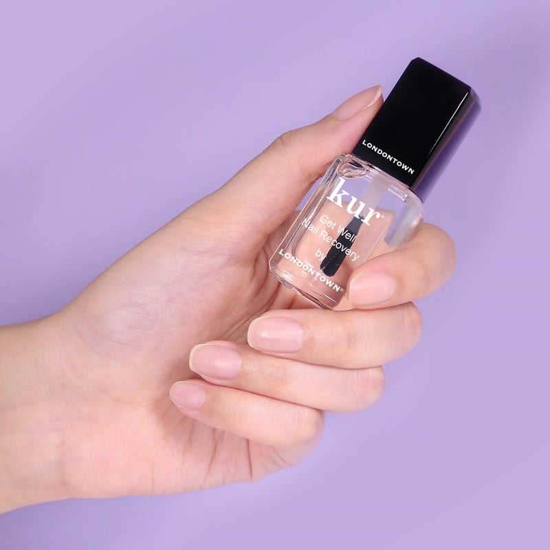 LONDONTOWN Get Well Nail Recovery - Strengthening Nail Care Repair Treatment for Weak Damaged Nails | Clear Nail Polish Solution for Healthy Nail Growth, .40fl oz - Image 4