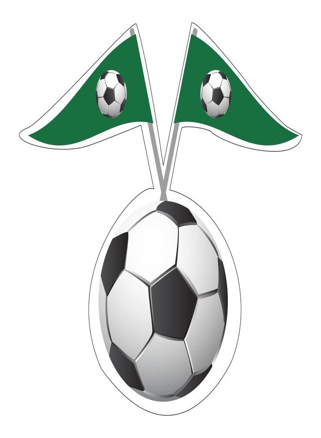 PrettyurParty Pretty Ur Party Football Theme Paper Cutouts for Birthday Parties, Party Supplies, Soccer décor, Birthday Party Decoration Cut-Outs (10 pcs) - Image 5