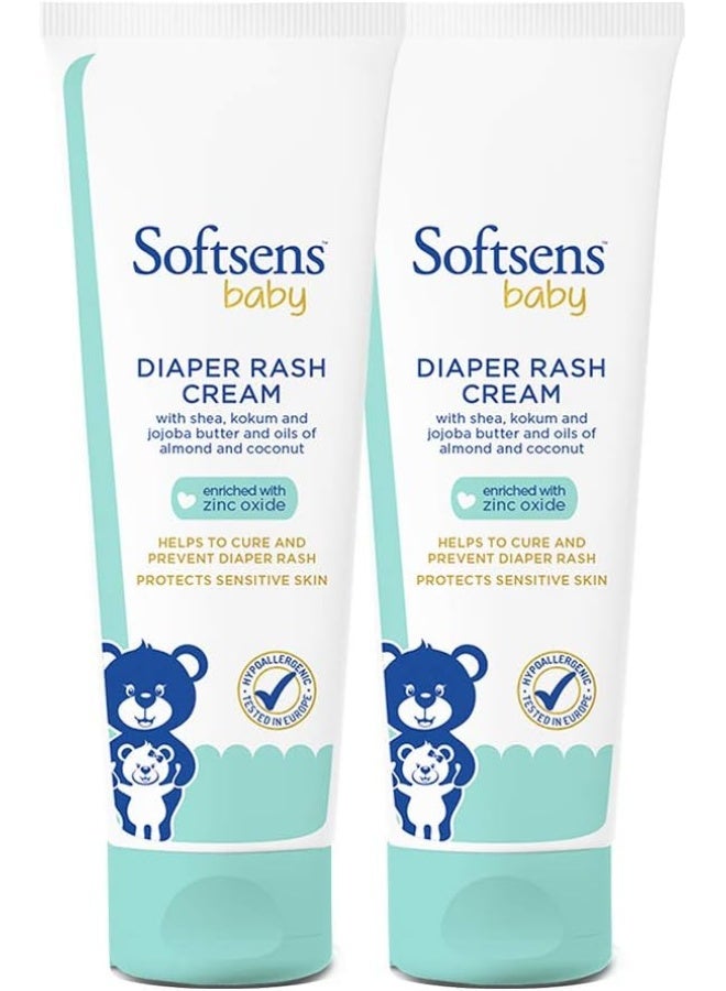 Softsens Baby Natural Diaper Rash Cream, Enriched With Aloe Vera Juice and Shea Butter 50 g (Pack of 2) - Image 1