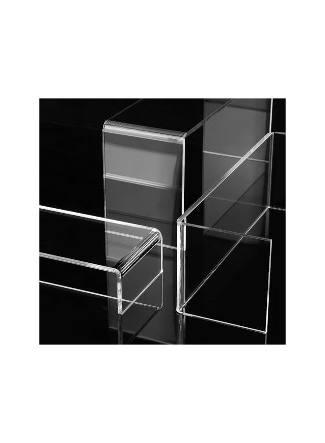 The Bros طقم من 2 حامل عرض أكريليك كبير لتنظيم وتزيين المكتب - Image 5