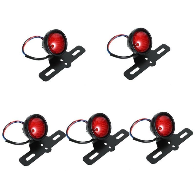 5 قطع مصابيح LED لفرامل دراجة نارية، ذيلية، طراز كلاسيكي، رؤية محسنة، تركيب سهل - Image 2