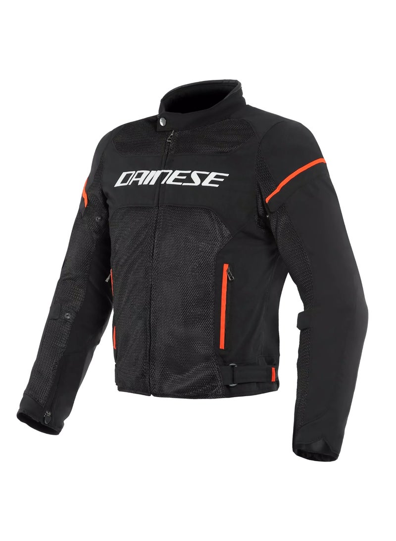 DAINESE AIR FRAME D1 TEX JACKET BLACK/WHITE/FLUO-RED Size-44