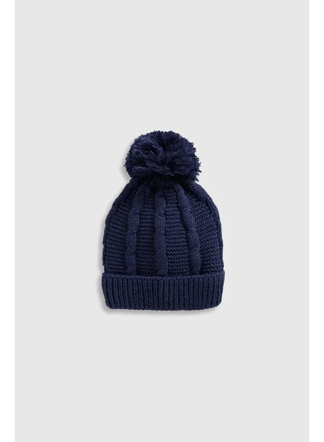mothercare Navy Beanie Baby Hat
