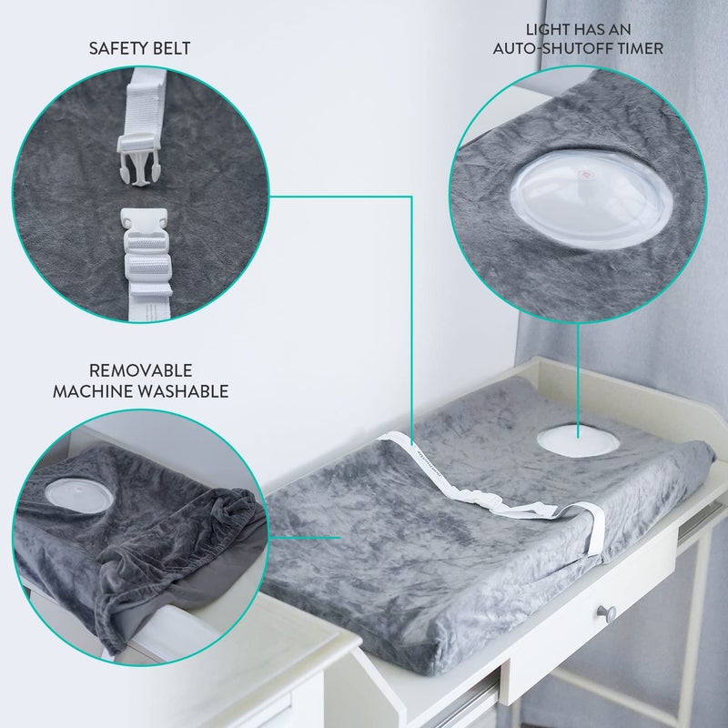 Prince Lionheart illumiPad Changing Pad, Grey - Image 5