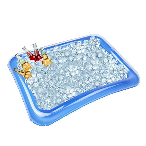 Etistta 4-Pack Inflatable Ice Serving Bar Coolers for Parties, Salad BBQ Picnic Ice Food Drinks Buffet Server Tray for Indoor Outdoor Party - Image 3