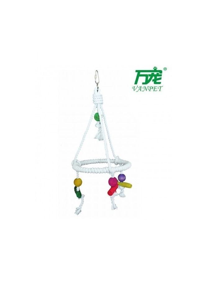 Natural And Clean Hanging Bird Toy With Bells 35x15 Cm