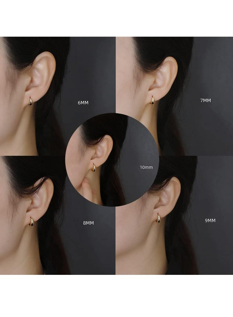 أوزيغالور الأطواق الأنيقة للفتيات، أقراط من الفضة الإسترليني عيار 925 - Image 4