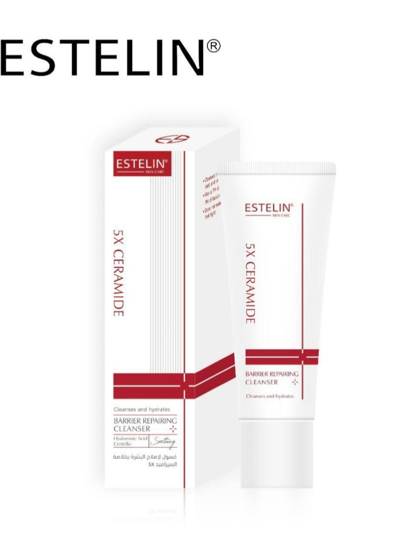 ESTELIN 5X Ceramide Barrier Repairing Cleanser 120g