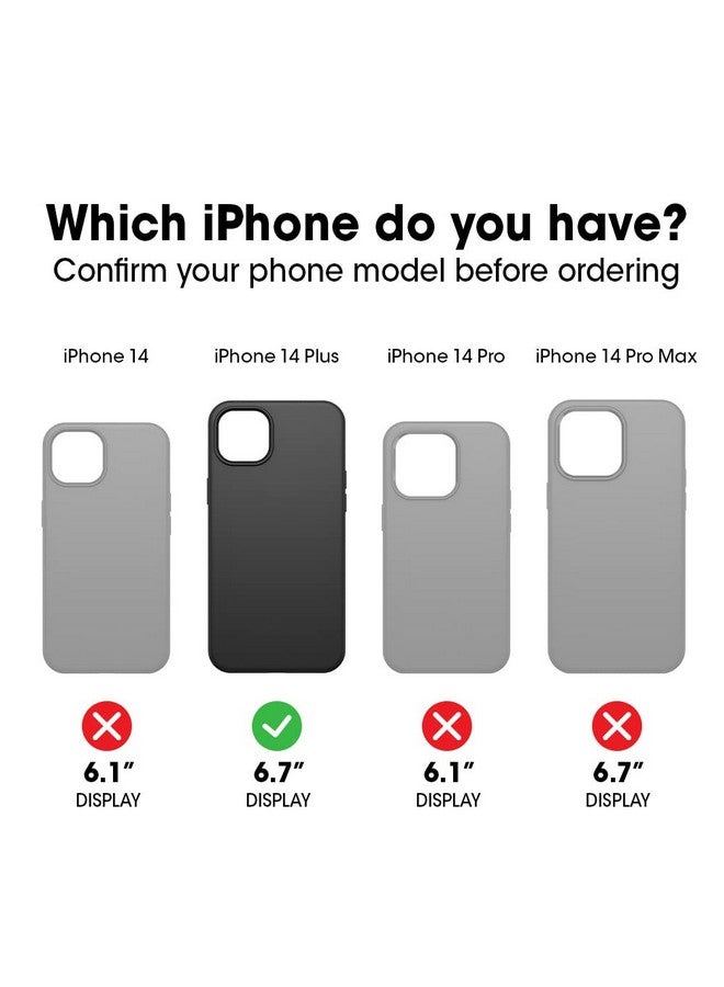 أوتربوكس جراب OtterBox Symmetry Series لهاتف iPhone 14 Plus - شفاف، فائق النحافة، متوافق مع الشحن اللاسلكي، حواف مرتفعة تحمي الكاميرا والشاشة - Image 1