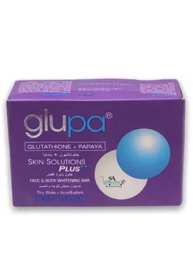 Glupa White Acne Skin Solutions Plus Face & Body Whitening Bar 100g