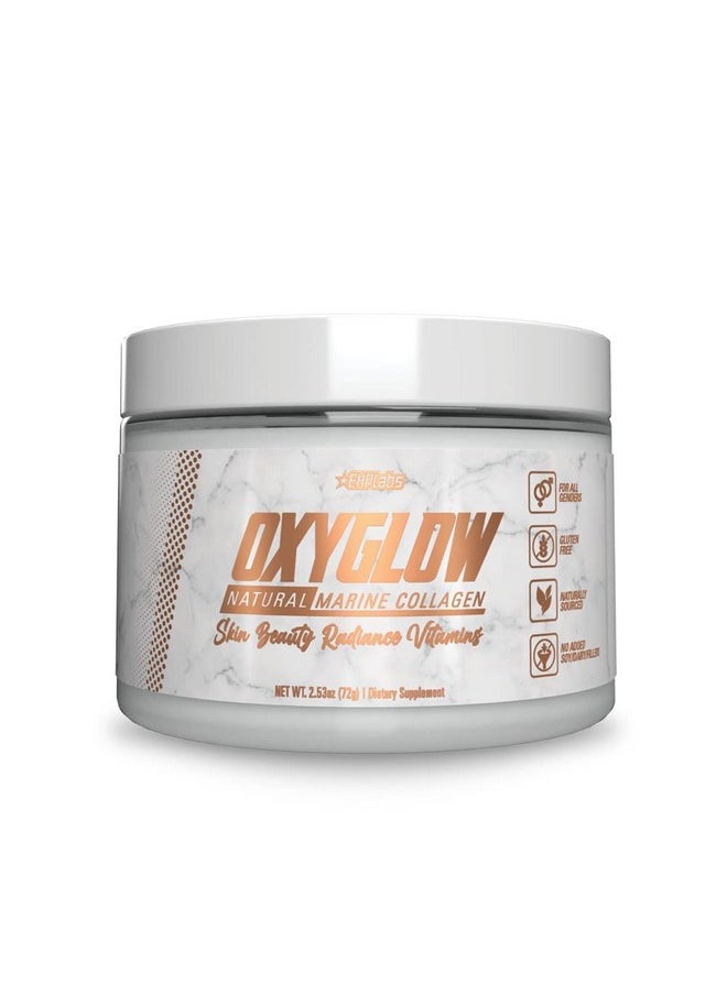 EHP Labs - Ehplabs Oxyglow Natural Marine Collagen Powder Hydrolyzed Marine Collagen Peptides Powder Boosts Skin Elasticity & Firmness Accelerates Nail Growth & Strengthens Hair 30 Serves (Unflavored) - Image 1