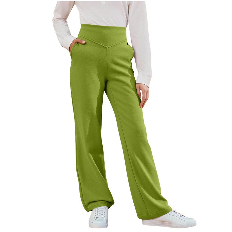 European and American Cross-Border High-Waisted Casual Fashion Wide Leg Pants, Long Length, Drapey and Slimming for Women
