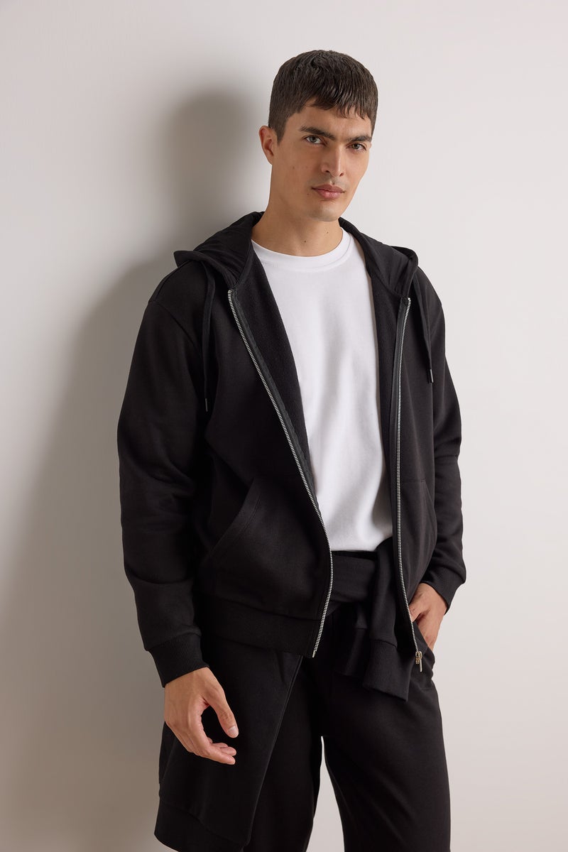 ديفاكتو كارديجان رجالي مريح بغطاء للرأس - Image 1