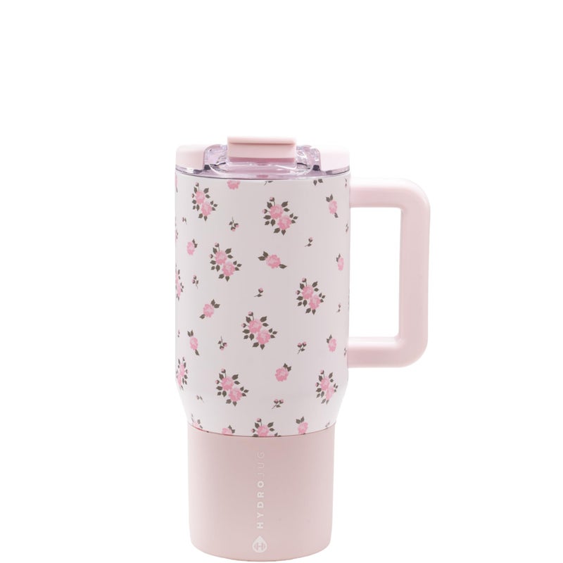 HydroJug Coffee Traveler 20 oz LeakResistant CeramicLined Insulated Travel Coffee Mug for Hot or Cold Drinks with Flip Lid Handle Dishwasher Safe Coffee Tumbler Wildrose - Image 2