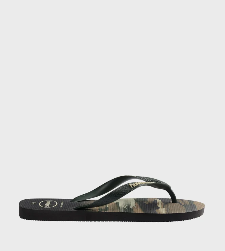 Havaianas Black/Green Olive Hav. Top Camu for Men | Best Price UAE